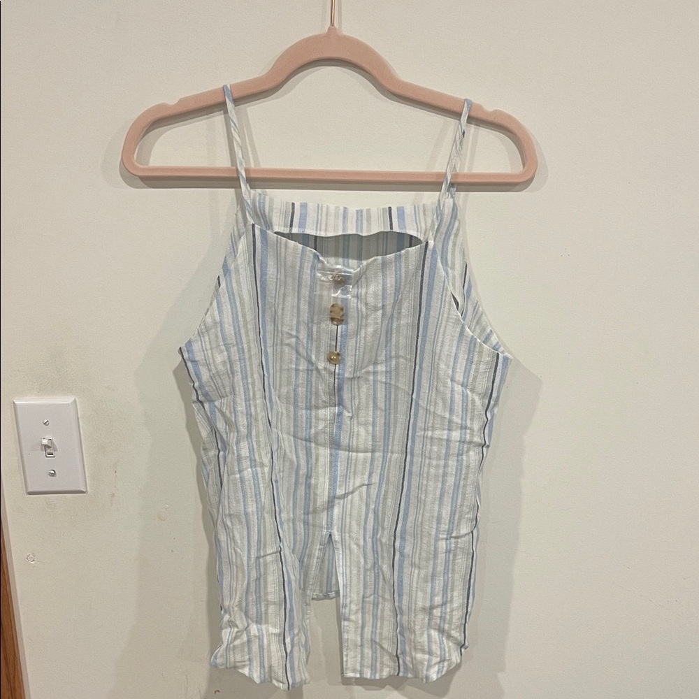 Mine Blue and White Striped Camisole - Picture 2 of 2
